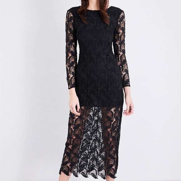 NEW, Black midi Maje dress - Picture 1 of 8